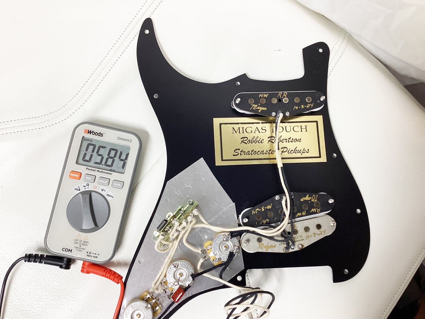 Robbie Robertson Last Waltz Stratocaster Loaded Pickguard Hand Wound & Wired 8 Hole