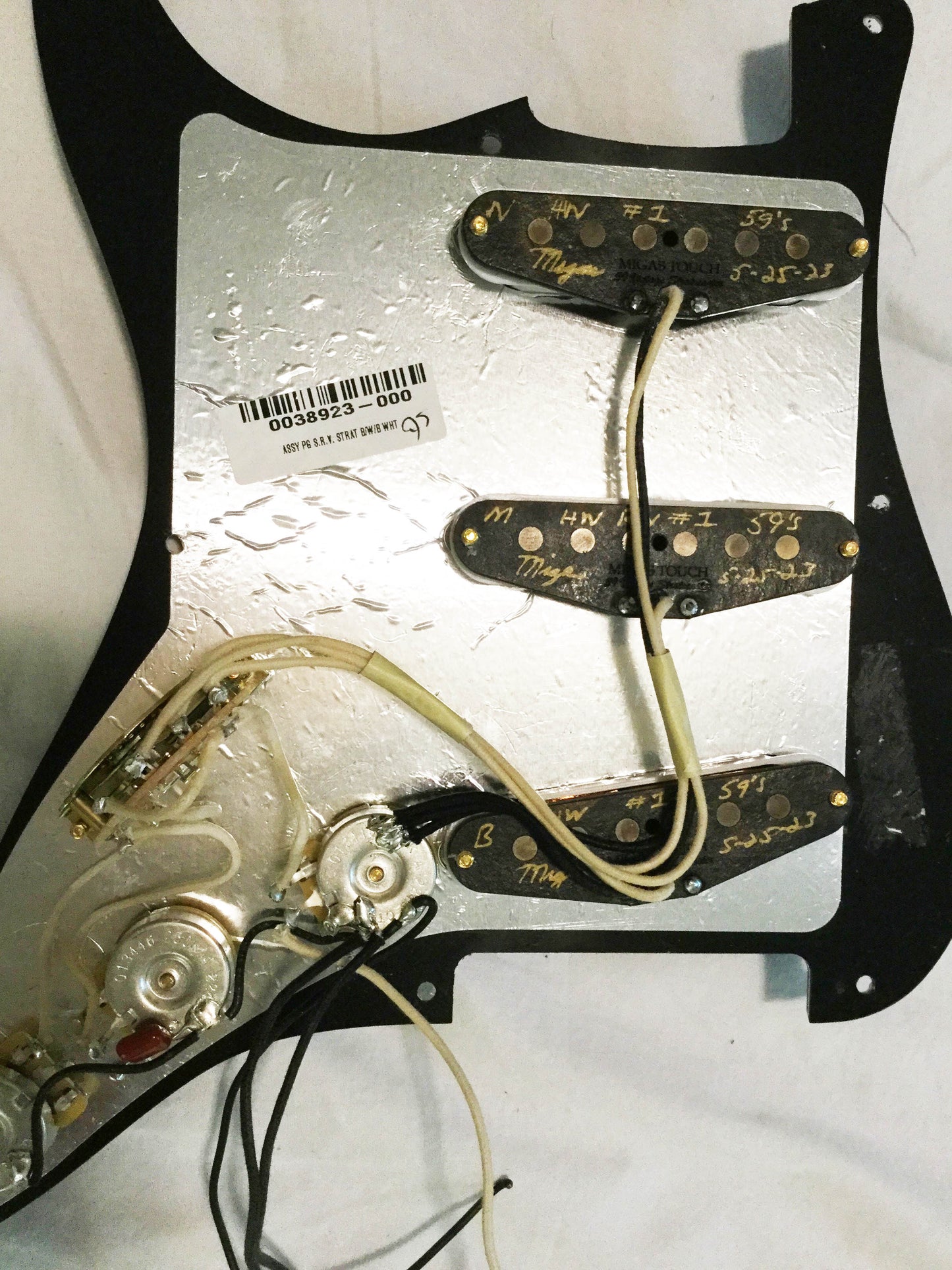 Genuine Fender Stratocaster SRV Pickguard Custom Hand Wound SRV #1 Pickups