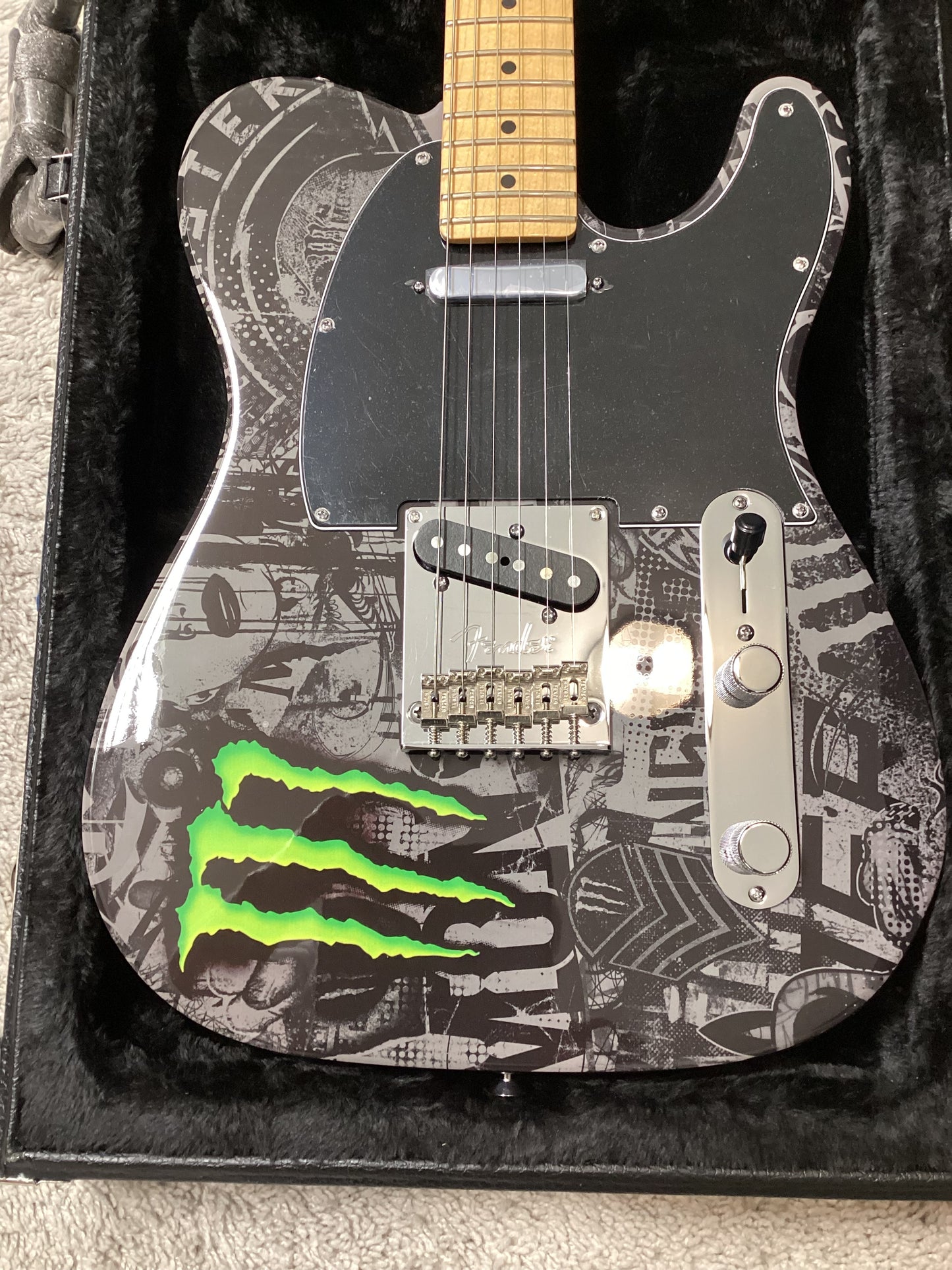 Rare 2013 Fender American Standard Telecaster Limited Monster Energy Edition