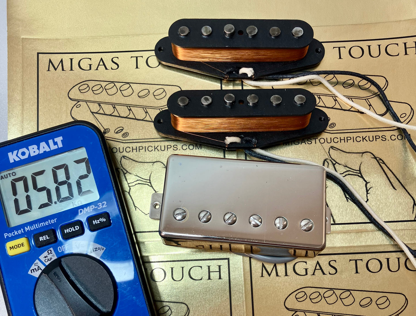 New Custom Hand Wound HSS Fender Stratocaster Pickups by Migas Touch Pickups