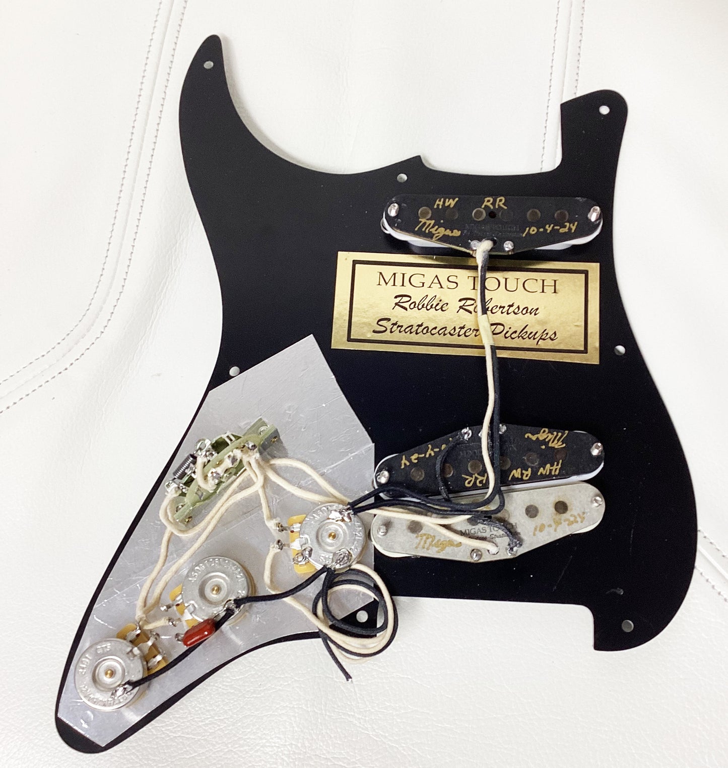 Robbie Robertson Last Waltz Stratocaster Loaded Pickguard Hand Wound & Wired 8 Hole
