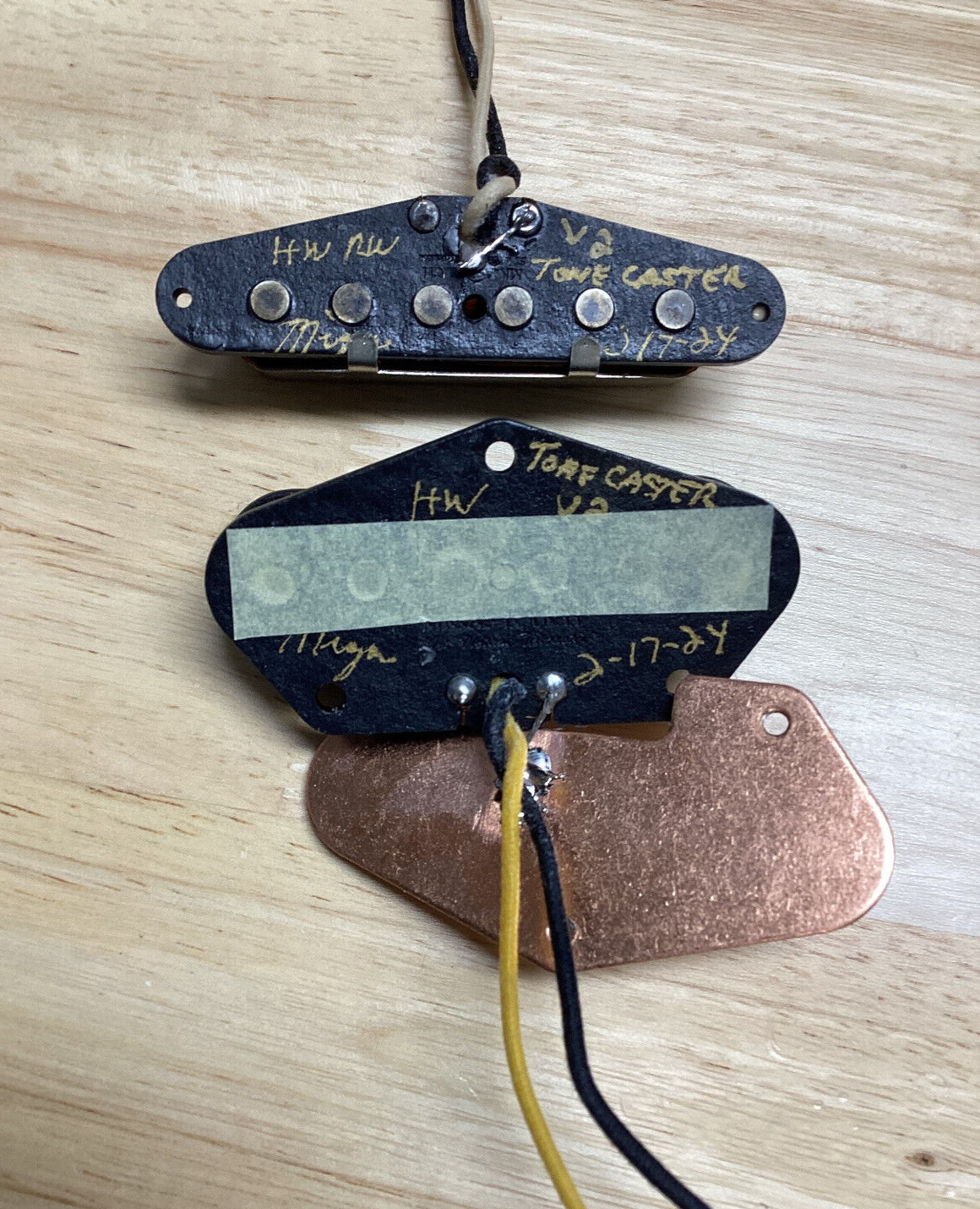 Telecaster Fender Hand Wound 50's Tonecaster Pickups by Migas Touch Alnico 2 Wax Potted
