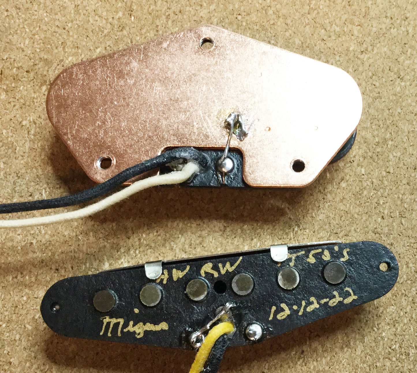Handwound Telecaster Vintage 50's "Texas Twang" Alnico V Pickup Set Lacquer Potted