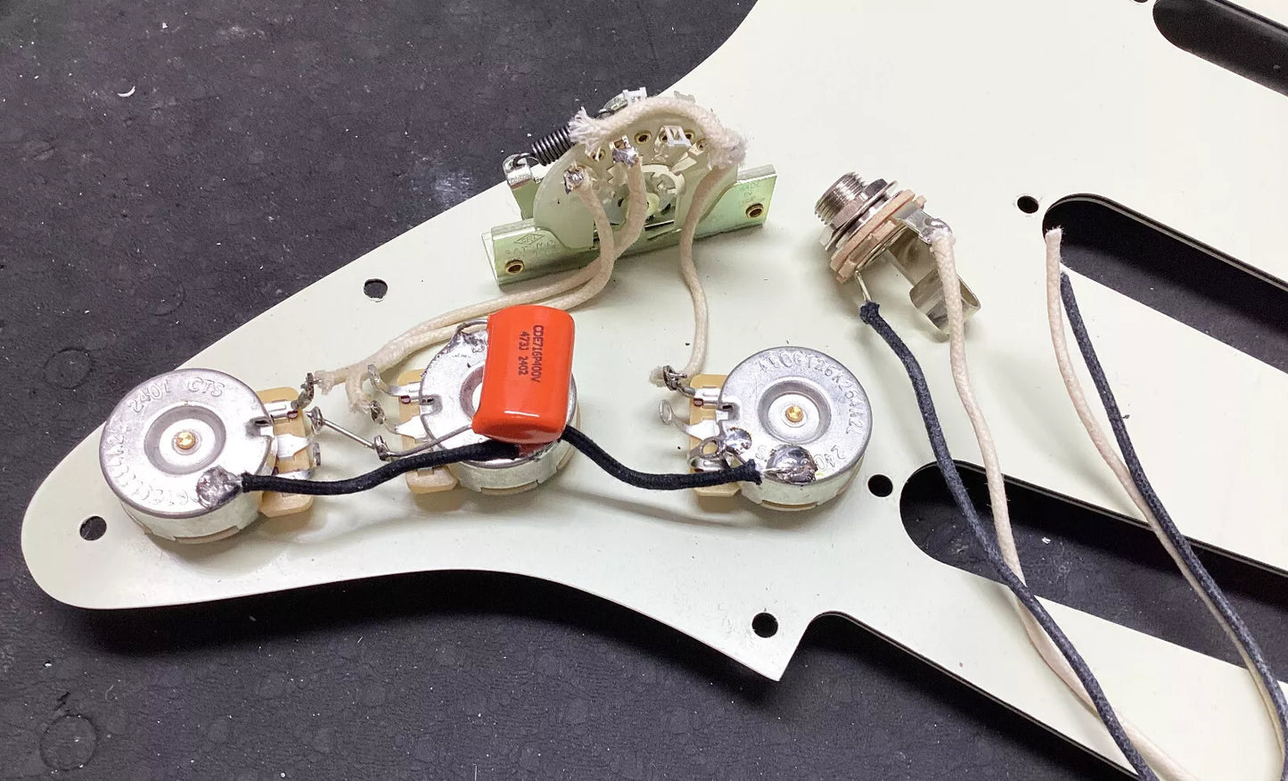 Quality Custom Hand Wired 50's 60's Spec Fender Stratocaster CRL Wiring Kit