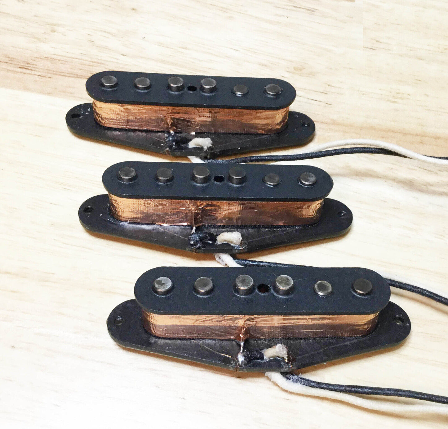 SRV Number One #1 Tribute Stratocaster Pickups Set Lacquer Potted