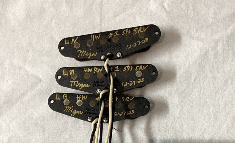 SRV Number One #1 Tribute Stratocaster Pickups Set Lacquer Potted