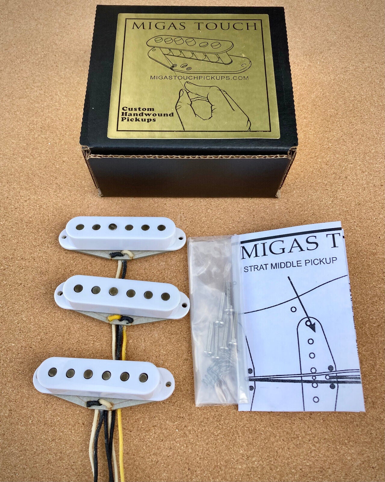 Handwound Stratocaster Special '65 Alnico V Pickup Set Lacquer Potted