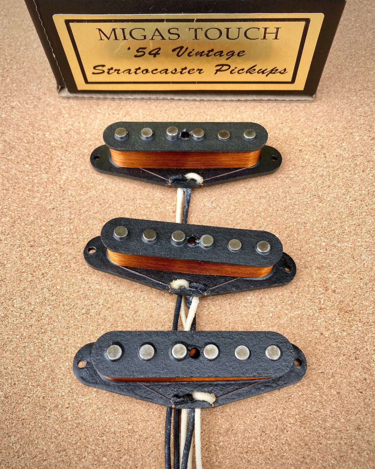 Handwound Stratocaster '54 Vintage Alnico III Pickup Set Wax Potted