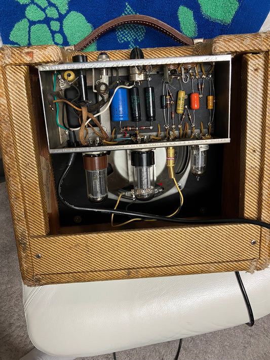 Late 50's Fender Tweed Champ Amp " Death Cap "