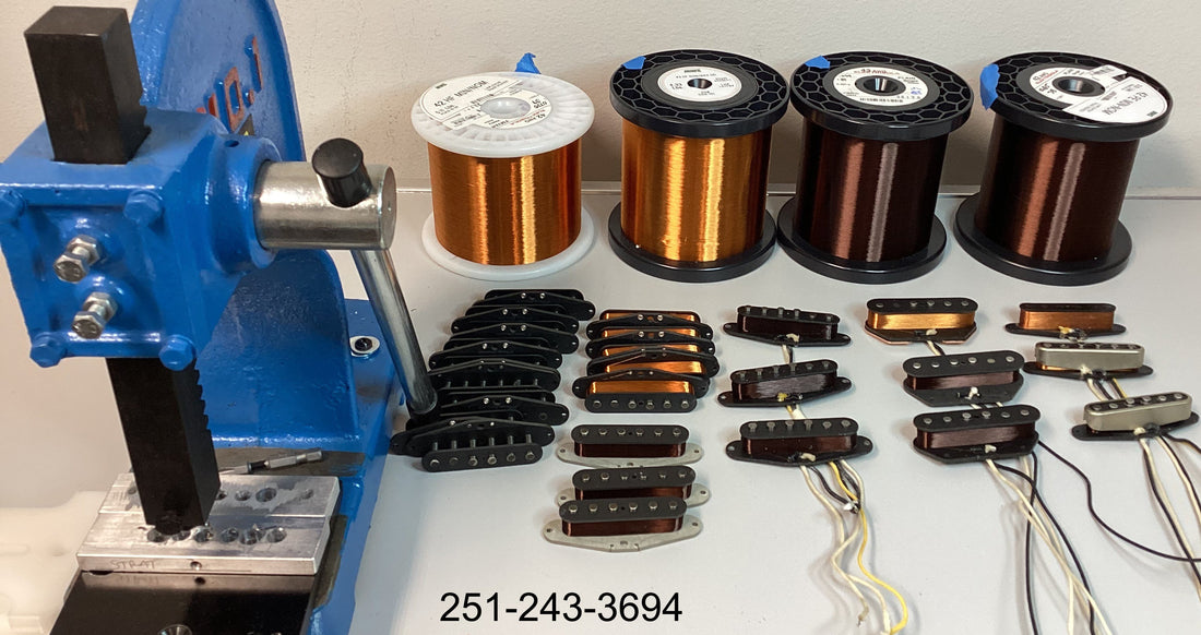 Rewinding a set of damaged Migas Touch 65 Stratocaster pickups from 2020
