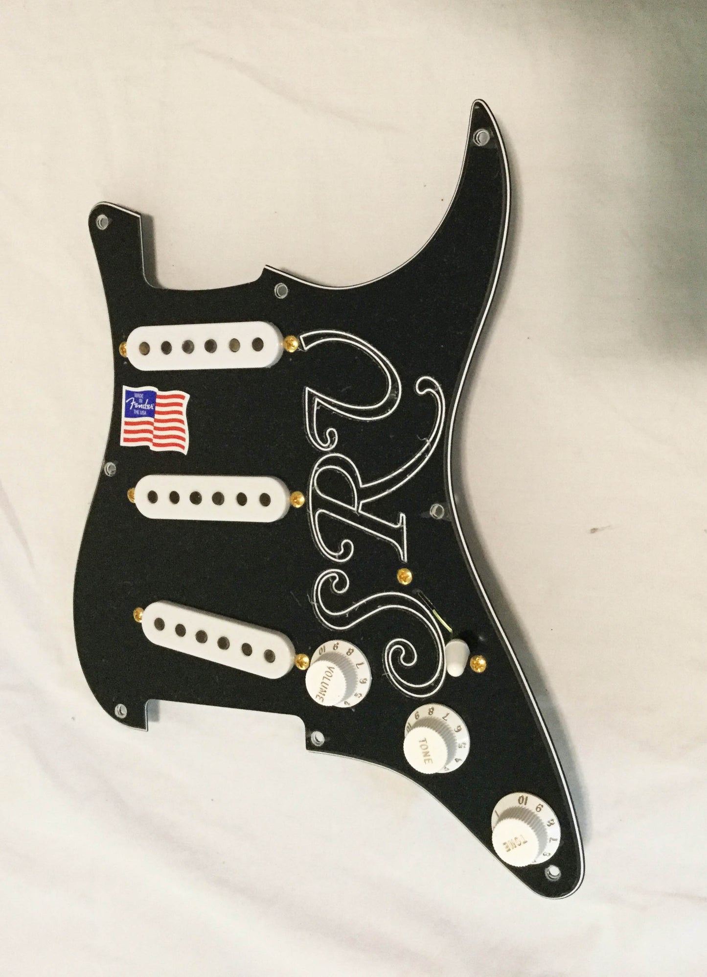 Genuine Fender Stratocaster SRV Pickguard Custom Hand Wound SRV #1 Pickups