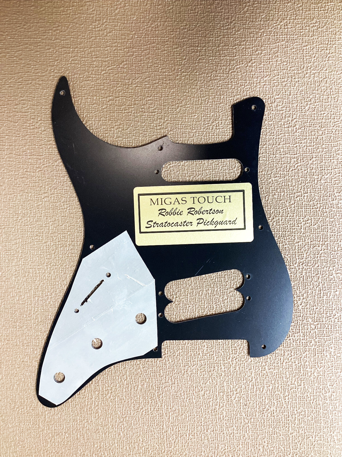 Robbie Robertson 8 or 11 Hole White or Black Fender Stratocaster 3 ply Pickguard made in USA