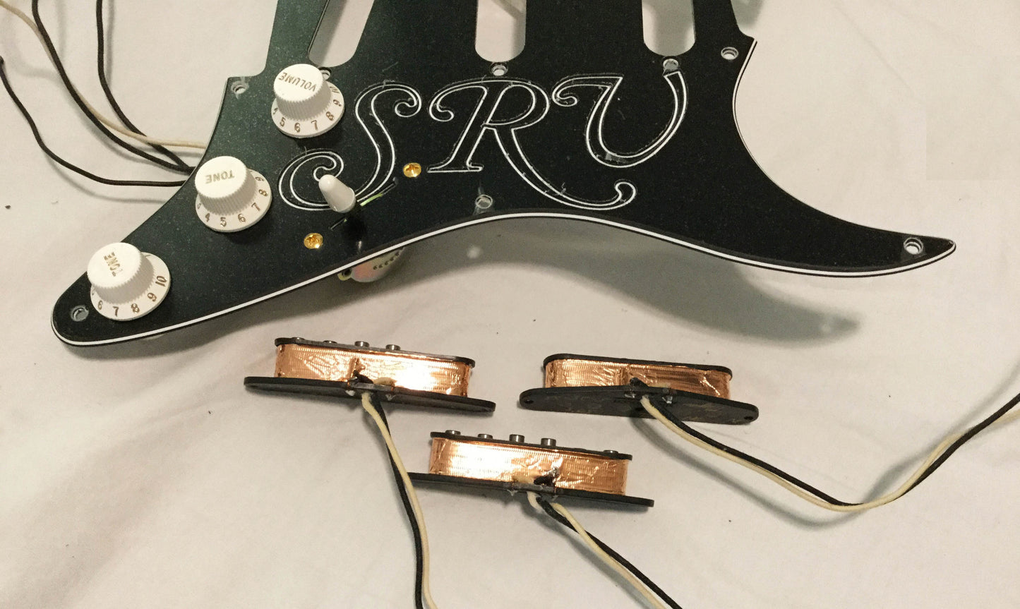 Genuine Fender Stratocaster SRV Pickguard Custom Hand Wound SRV #1 Pickups