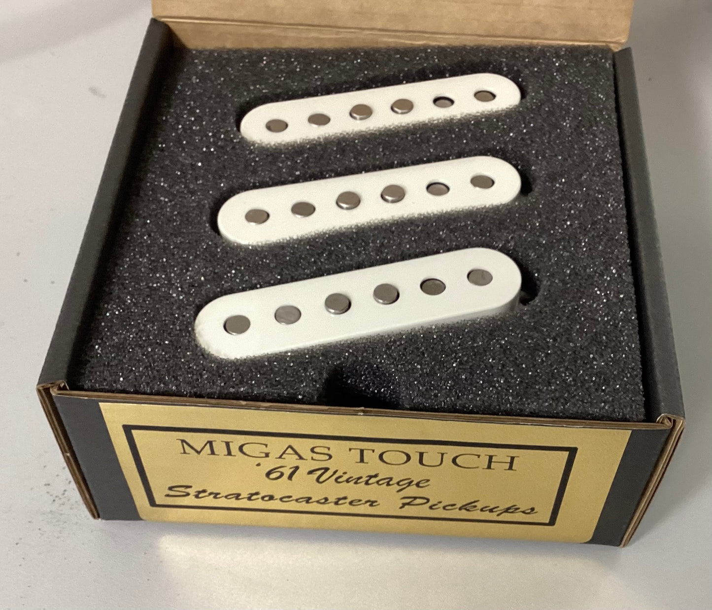 Vintage Specs 1961 Fender Stratocaster Guitar Pickups Hand Wound by Migas Touch Pickups