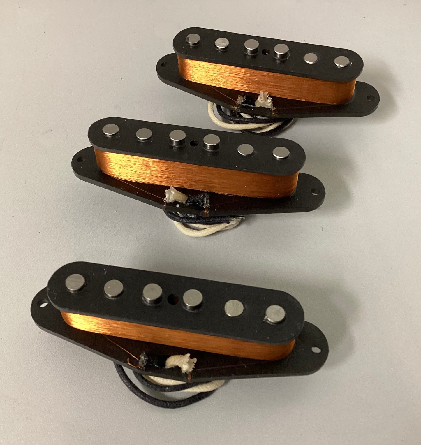 Vintage Specs 1961 Fender Stratocaster Guitar Pickups Hand Wound by Migas Touch Pickups