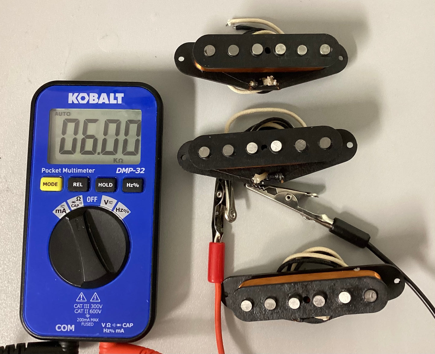 Vintage Specs 1961 Fender Stratocaster Guitar Pickups Hand Wound by Migas Touch Pickups