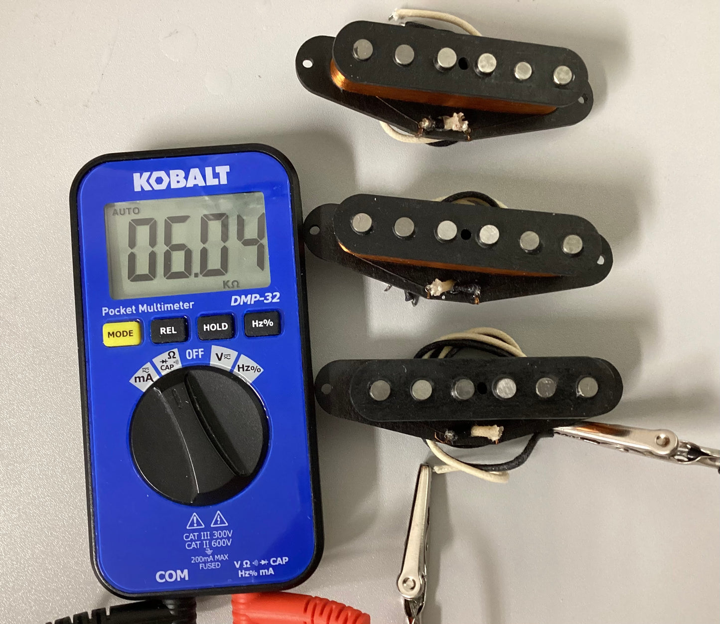 Vintage Specs 1961 Fender Stratocaster Guitar Pickups Hand Wound by Migas Touch Pickups