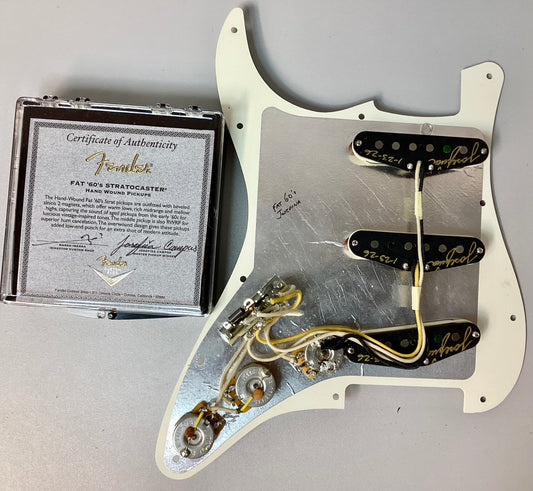 Josefina Fender Stratocaster Loaded Pickguard 2026 Fat 60's Hand Wound With COA