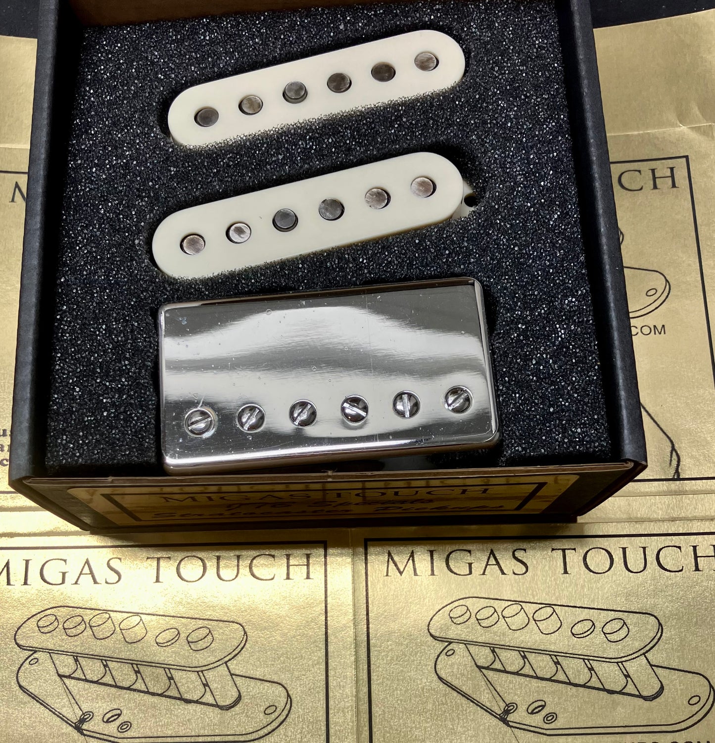 New Custom Hand Wound HSS Fender Stratocaster Pickups by Migas Touch Pickups