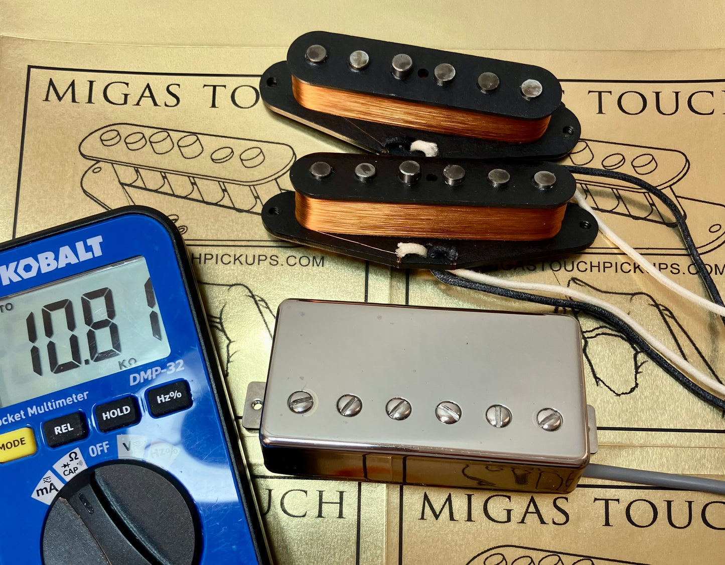 New Custom Hand Wound HSS Fender Stratocaster Pickups by Migas Touch Pickups