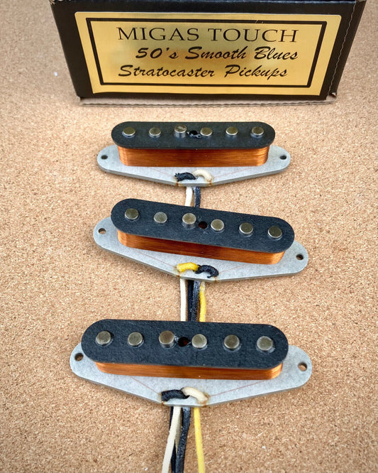 Handwound 50's Stratocaster Smooth Blues Alnico II Pickup Set
